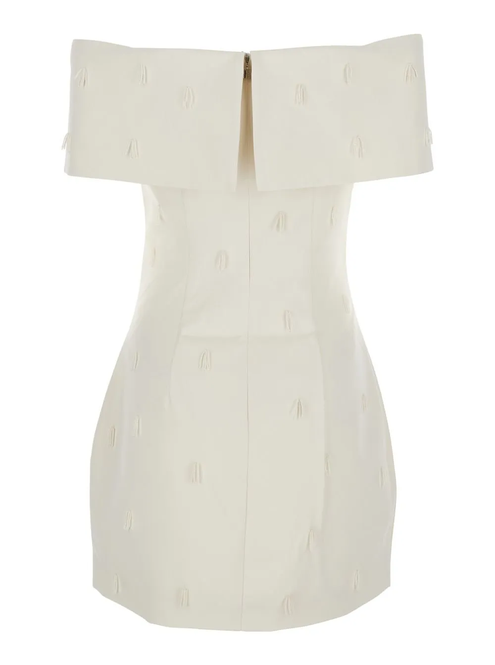 Rotate Off-Shoulder Beaded Embellished Dress