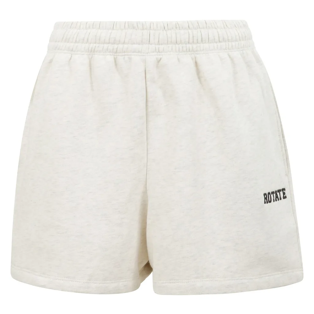 Rotate Logo Embroidered Elasticated-Waist Shorts
