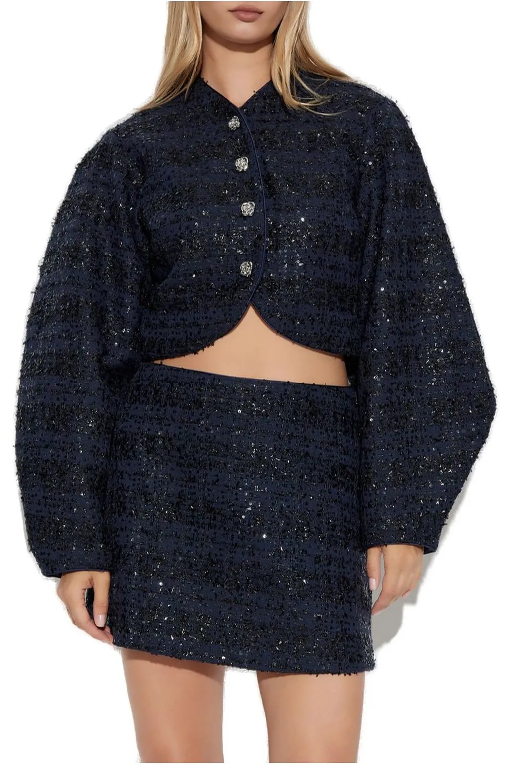 Rotate Boucle Short Jacket