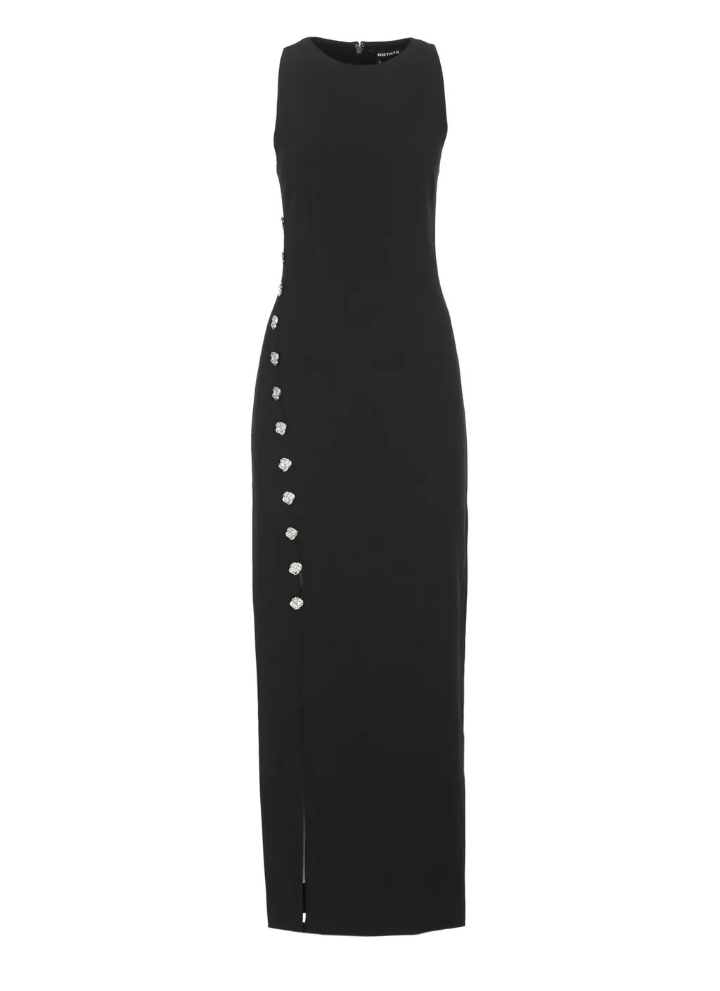 Rotate Button Detailed Sleeveless Dress