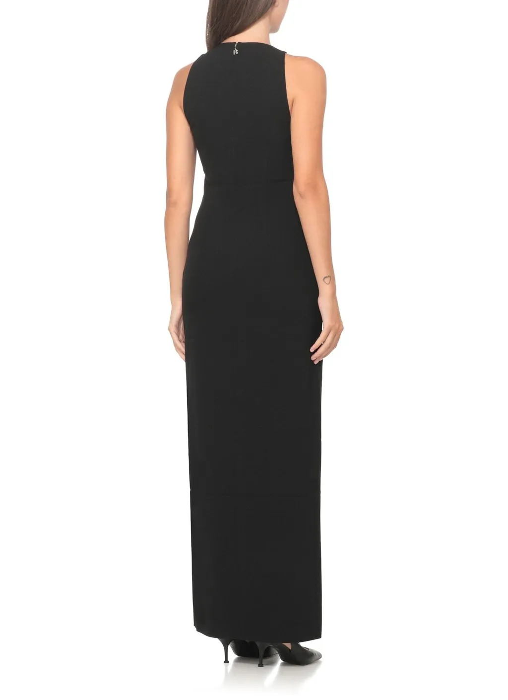 Rotate Button Detailed Sleeveless Dress