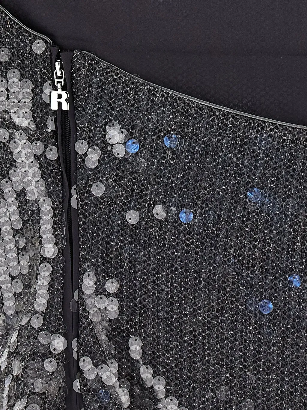 Rotate Net Sequinned Halterneck Top