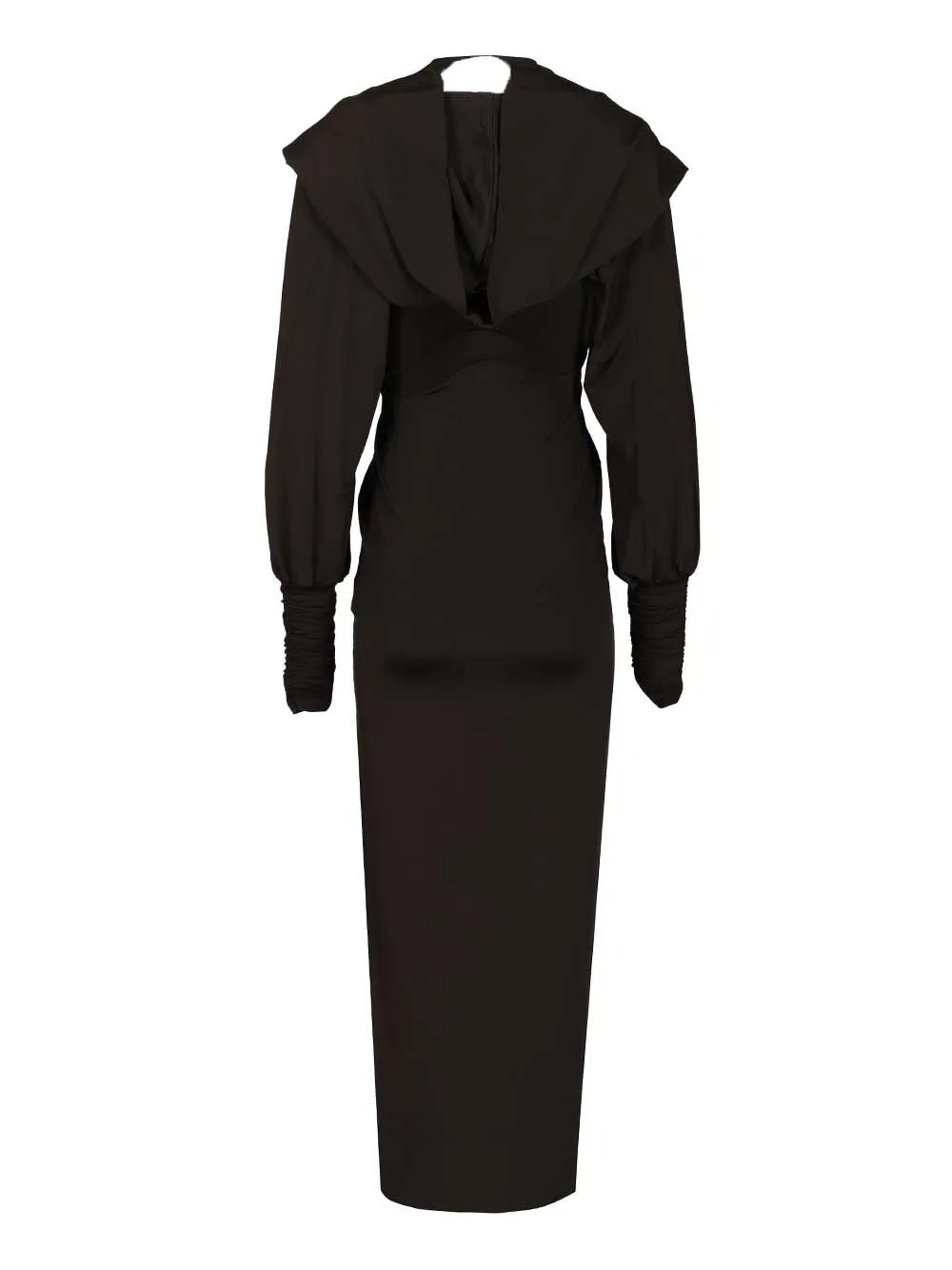 Rotate Slinky Hooded Long Sleeved Dress