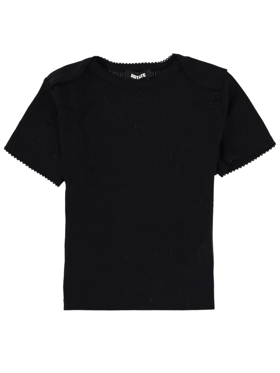Rotate Scalloped Trim Top