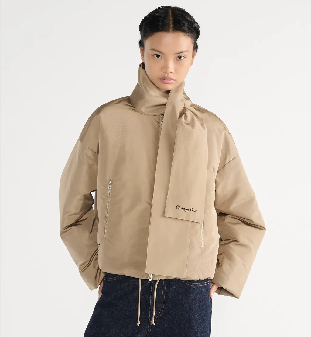 Jacket With Scarf Collar