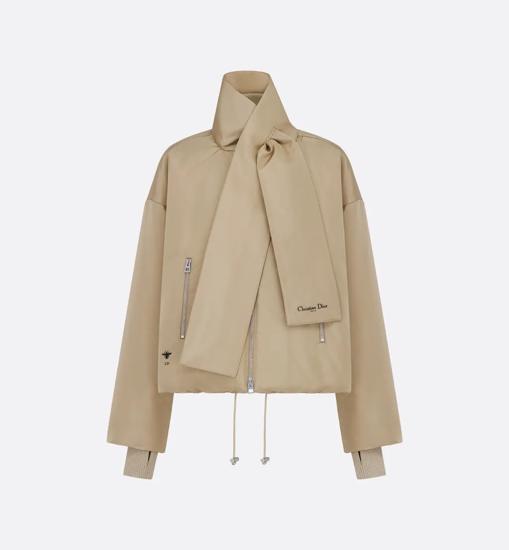 Jacket With Scarf Collar