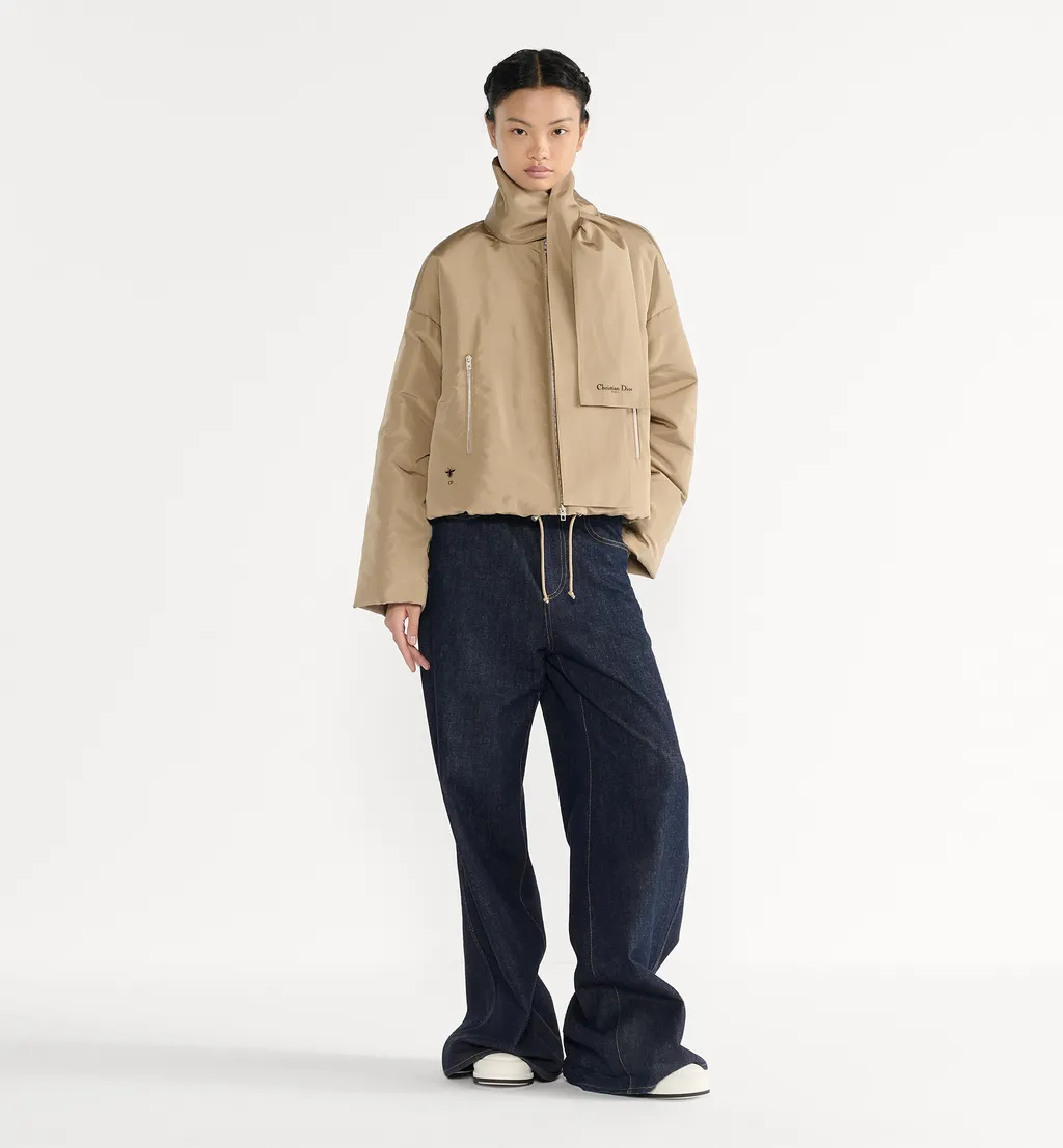 Jacket With Scarf Collar