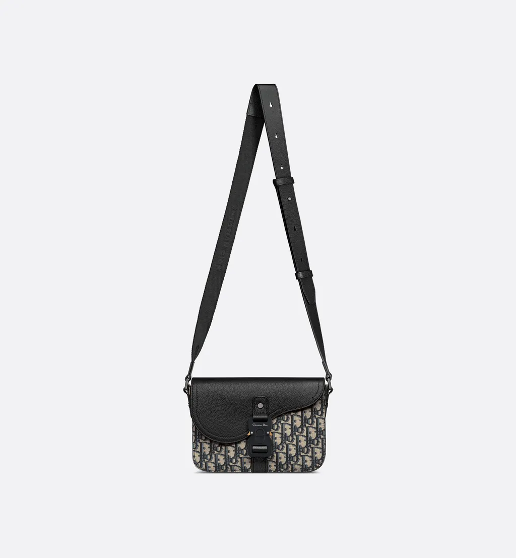Small Saddle Messenger Bag With Flap