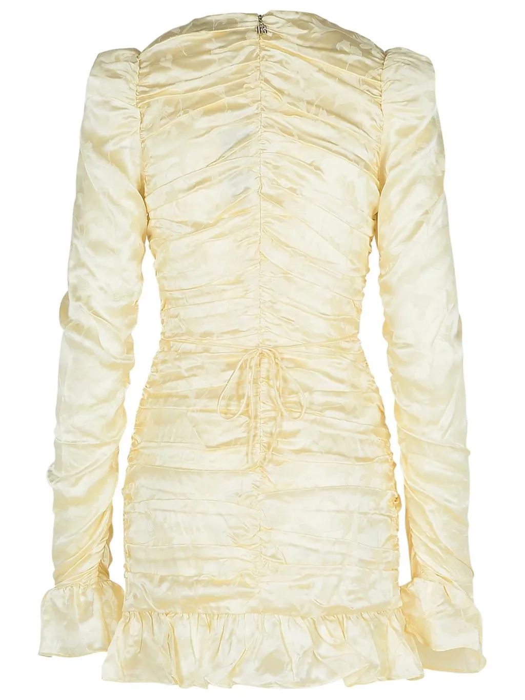 Rotate Gathered Long-Sleeve Dress