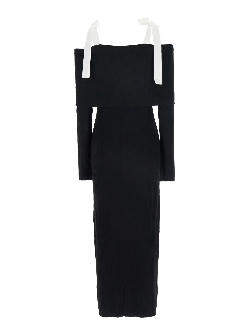 Rotate Off Shoulder Knit Dress