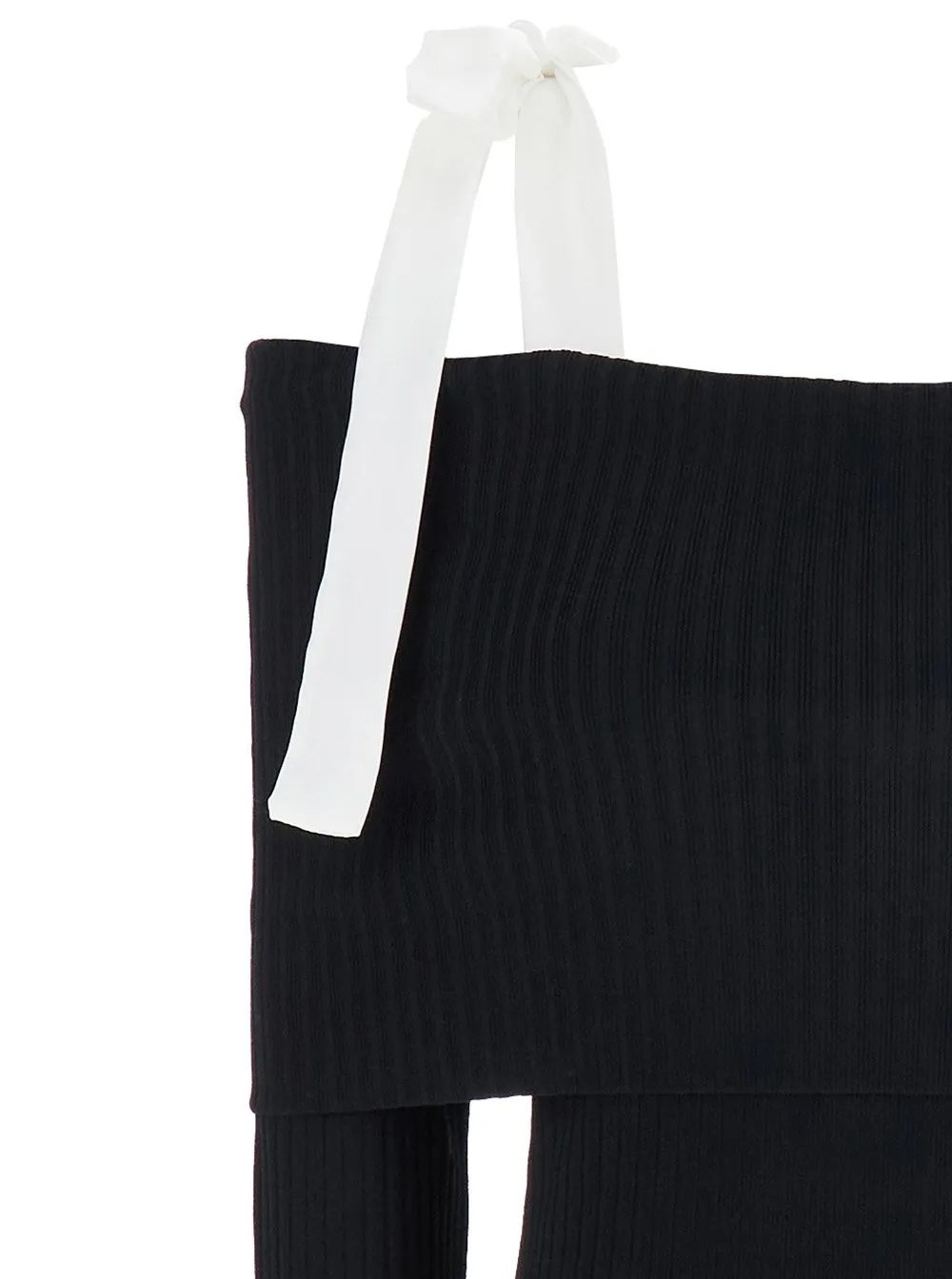 Rotate Off Shoulder Knit Dress