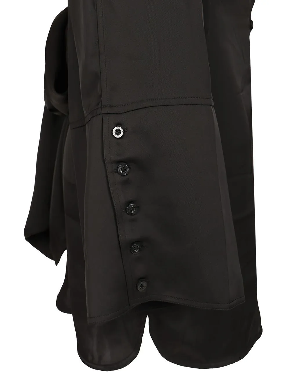 Rotate Satin Tie Shirt Dress