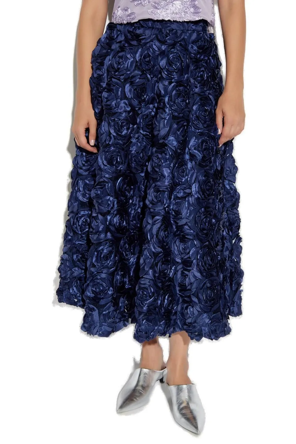 Rotate Floral Motif Skirt