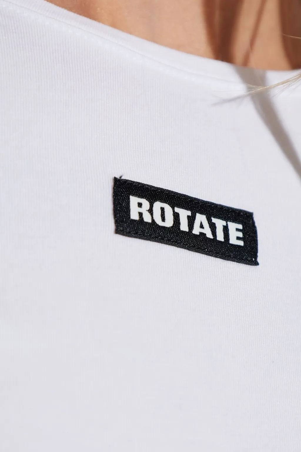 Rotate Logo Patch Crewneck T-Shirt