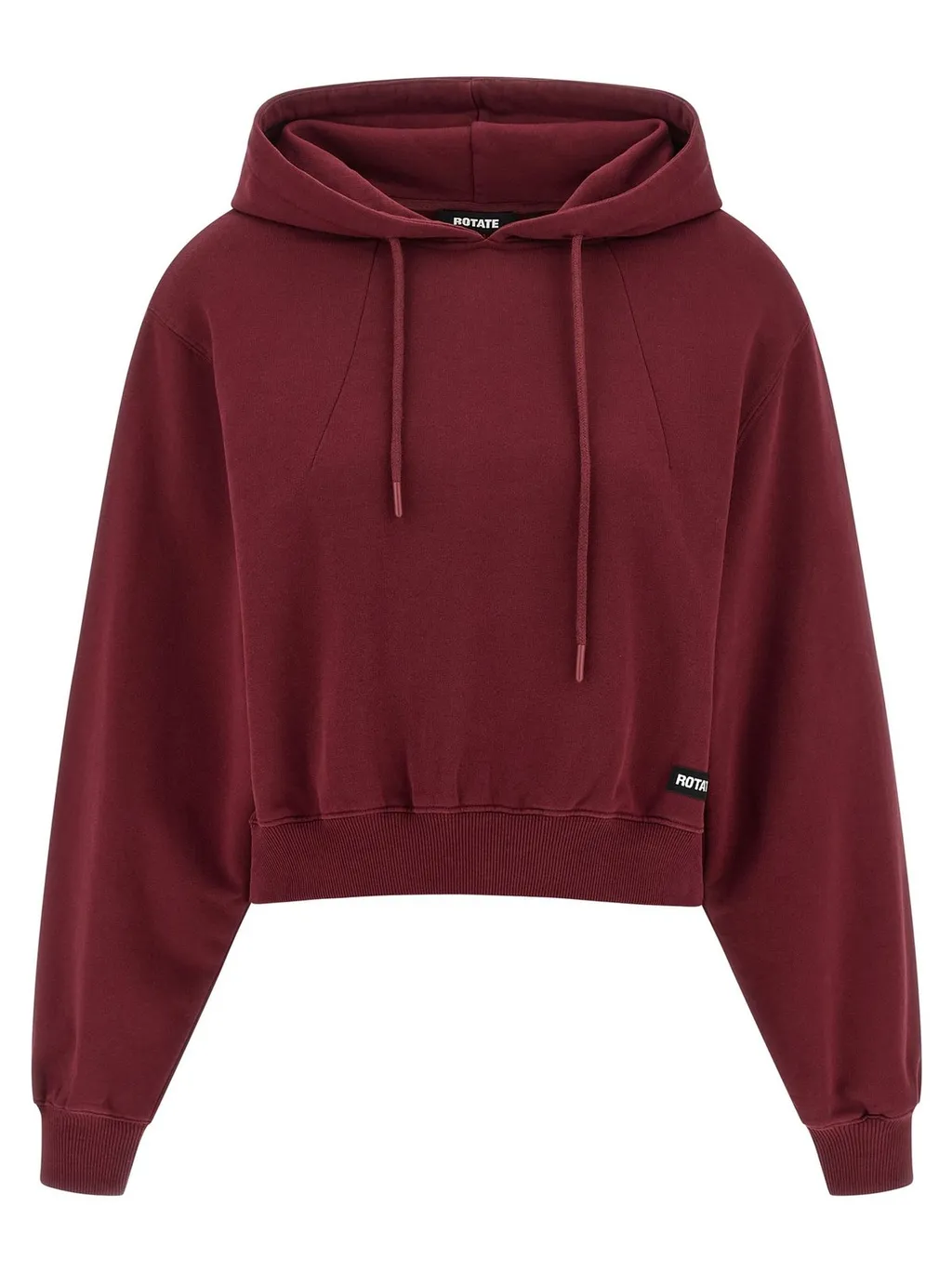 Rotate Terry Back Cropped Hoodie