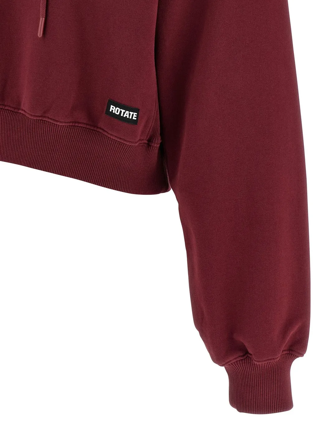 Rotate Terry Back Cropped Hoodie