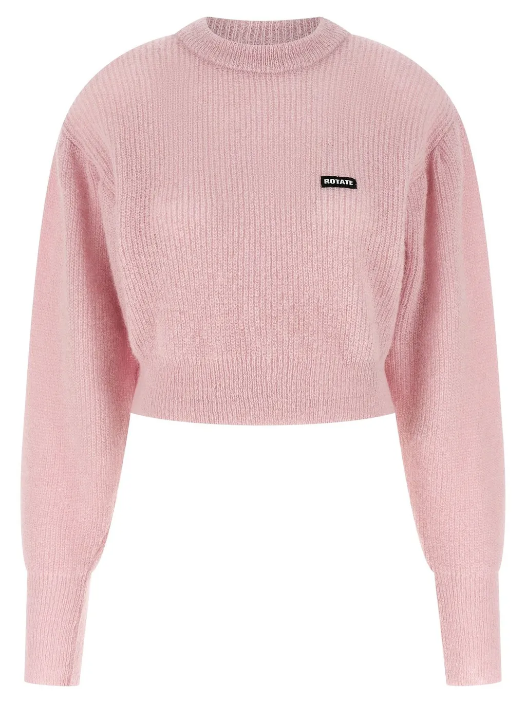 Rotate Logo Patch Crewneck Knitted Jumper