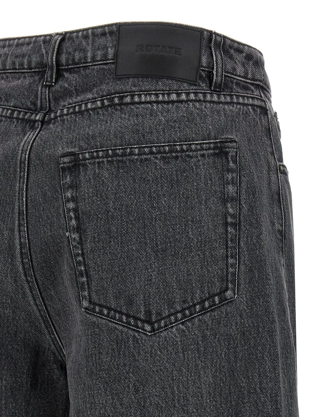Rotate Laced Straight-Leg Jeans