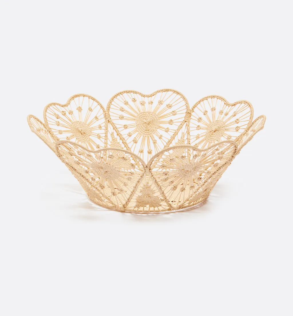 Set Of Two Baskets With Heart Motif