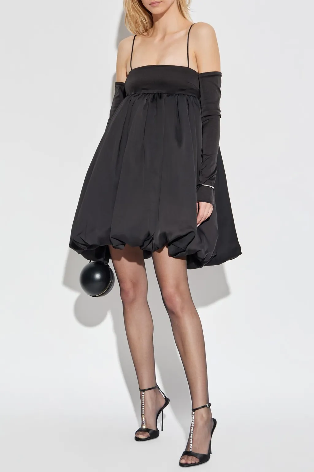 Rotate Off-Shoulder Balloon Mini Dress