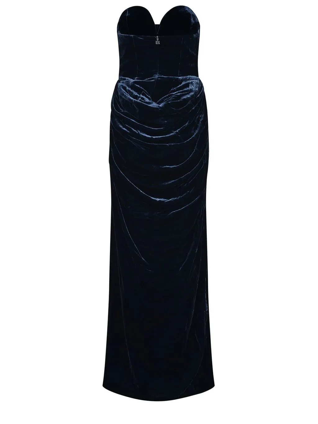 Rotate Strapless Velvet Maxi Dress