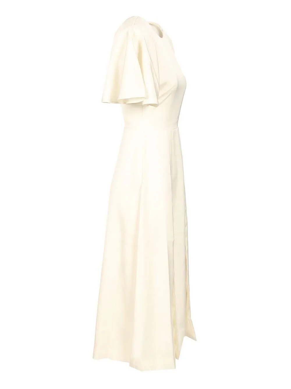 Rotate Satin Slit Midi Dress