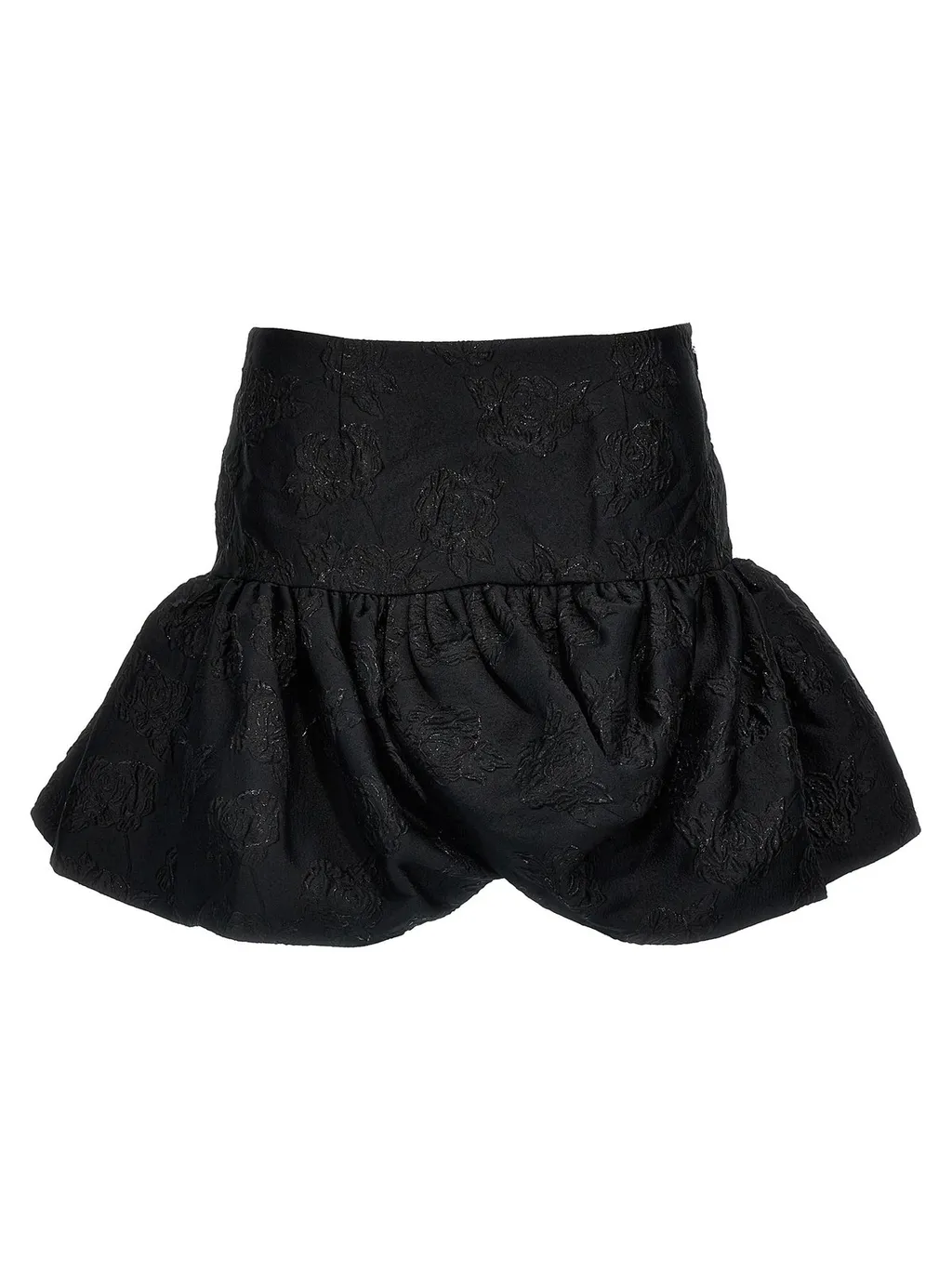 Rotate Monogram Jacquard Mini Skirt