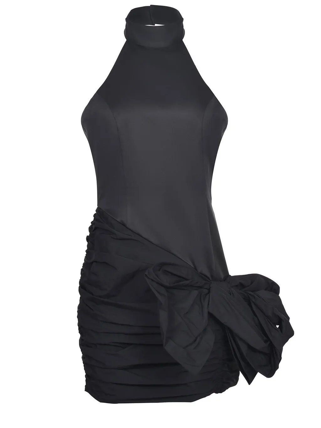 Rotate Draped Bow Mini Dress