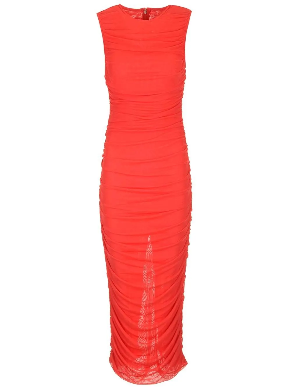 Rotate Mesh Sleeveless Midi Dress