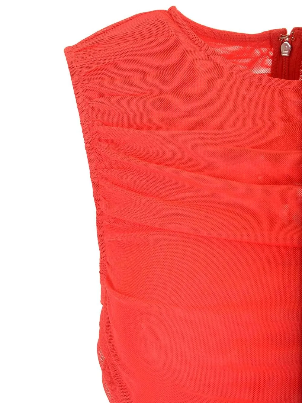 Rotate Mesh Sleeveless Midi Dress