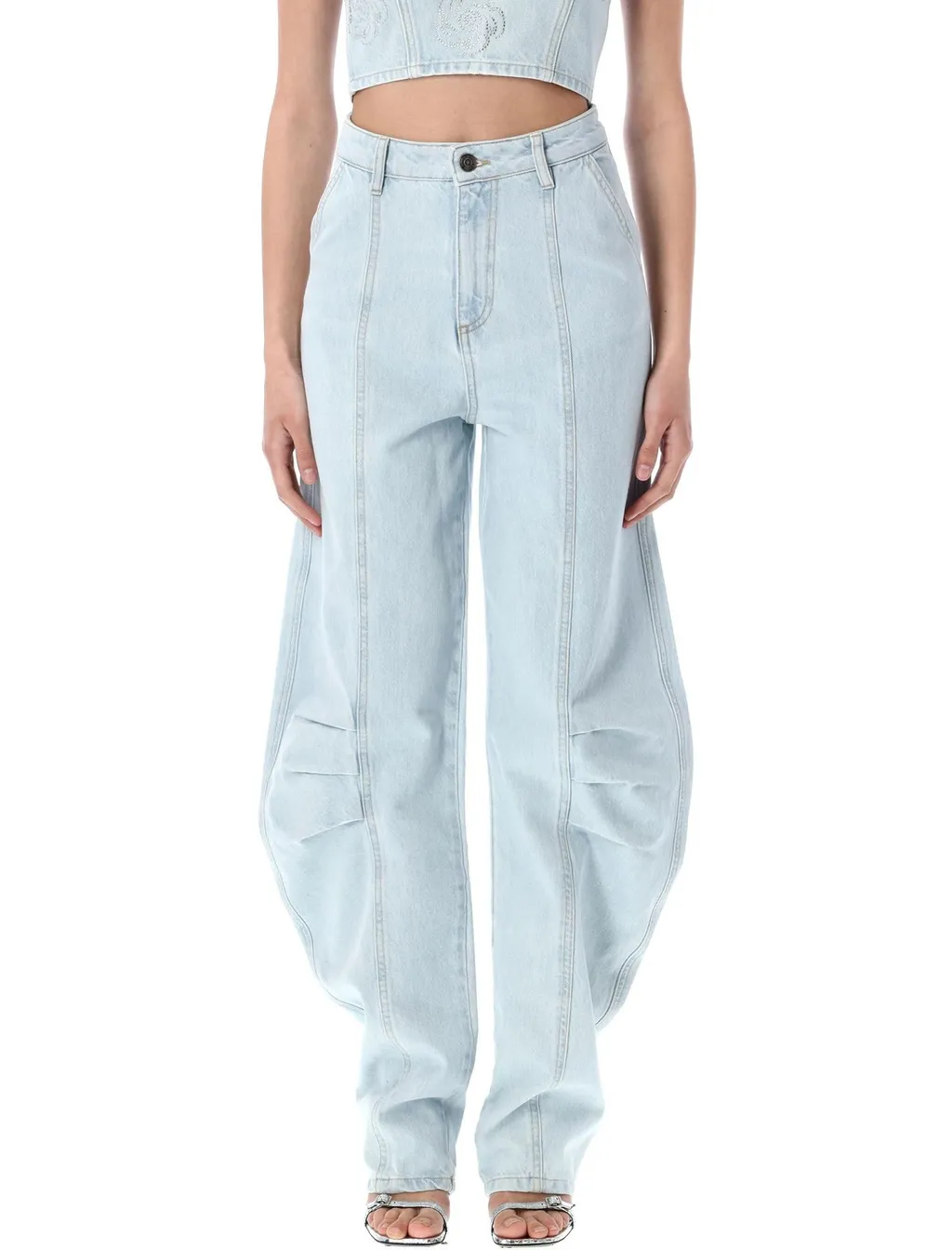 Rotate Cargo Denim Trousers