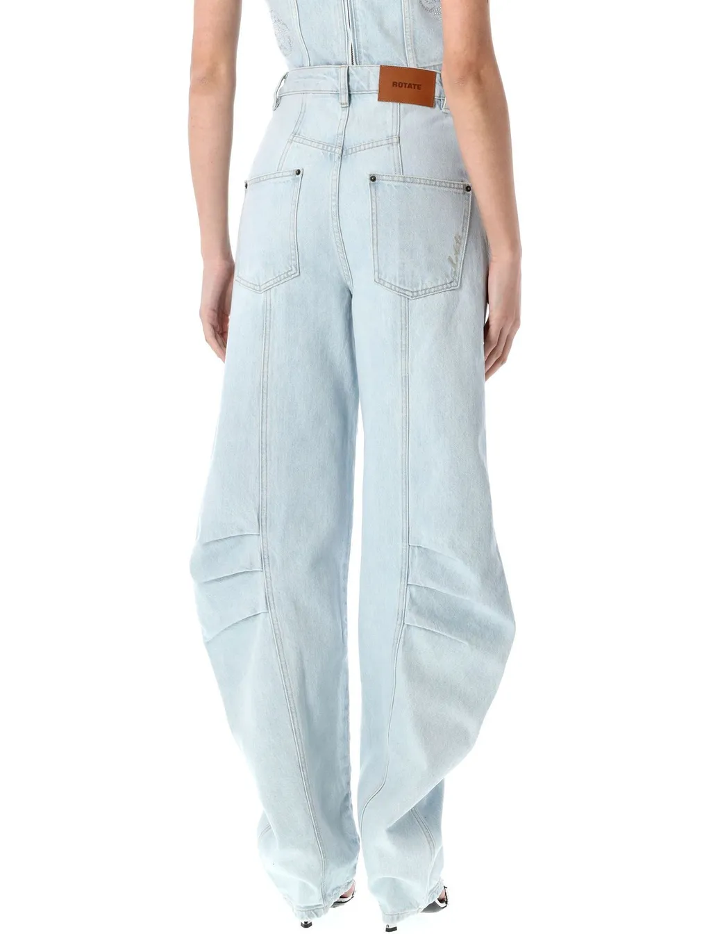 Rotate Cargo Denim Trousers