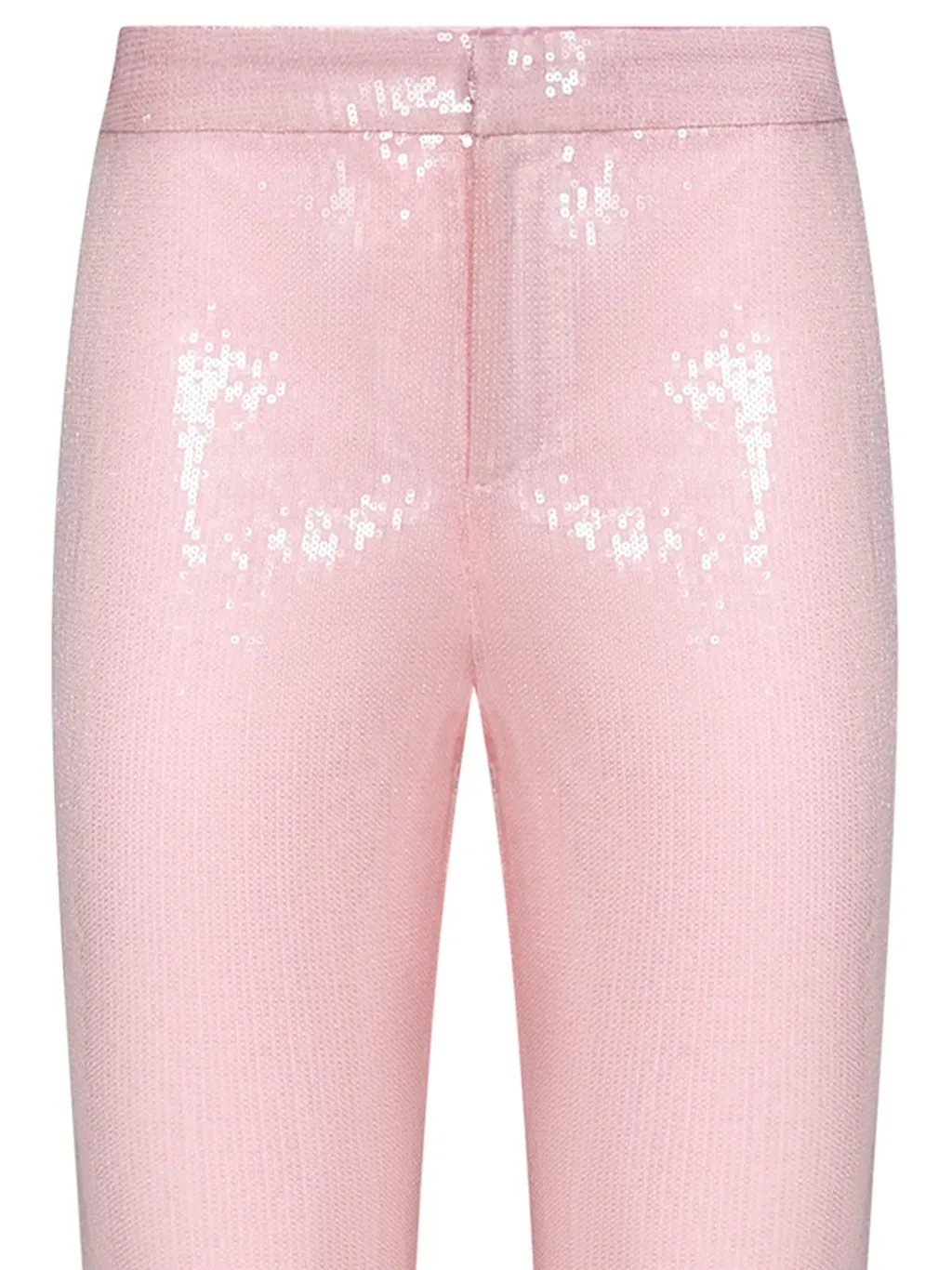 Rotate Mid-Rise Sequin-Embellished Trousers