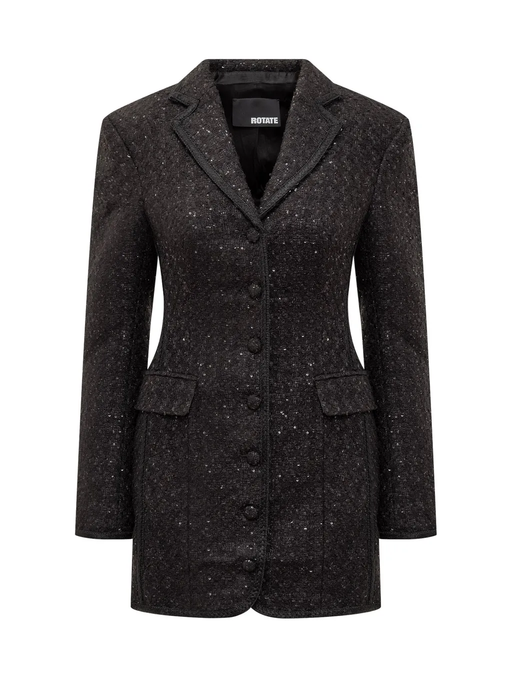 Rotate Sequin Bouclé Blazer Dress