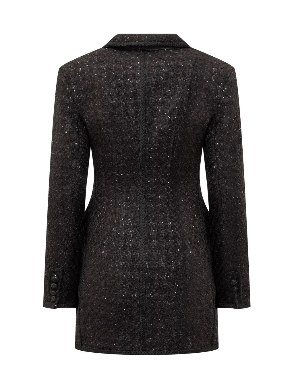 Rotate Sequin Bouclé Blazer Dress
