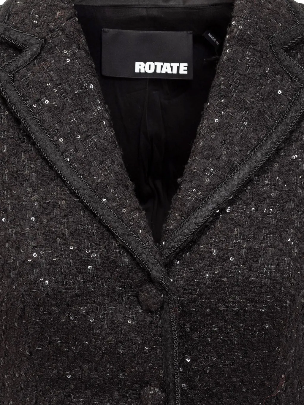 Rotate Sequin Bouclé Blazer Dress