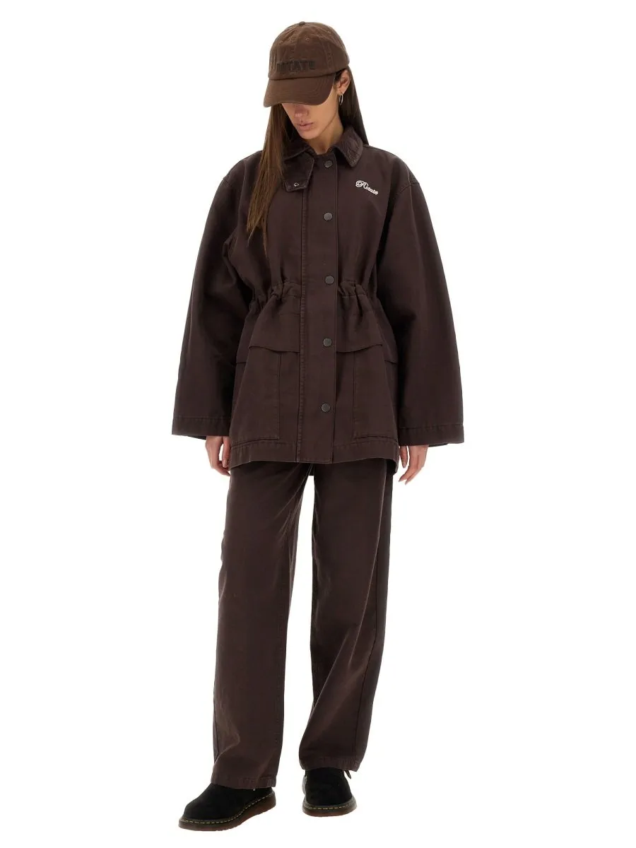 Rotate Relaxed Fit Wide Leg Pants