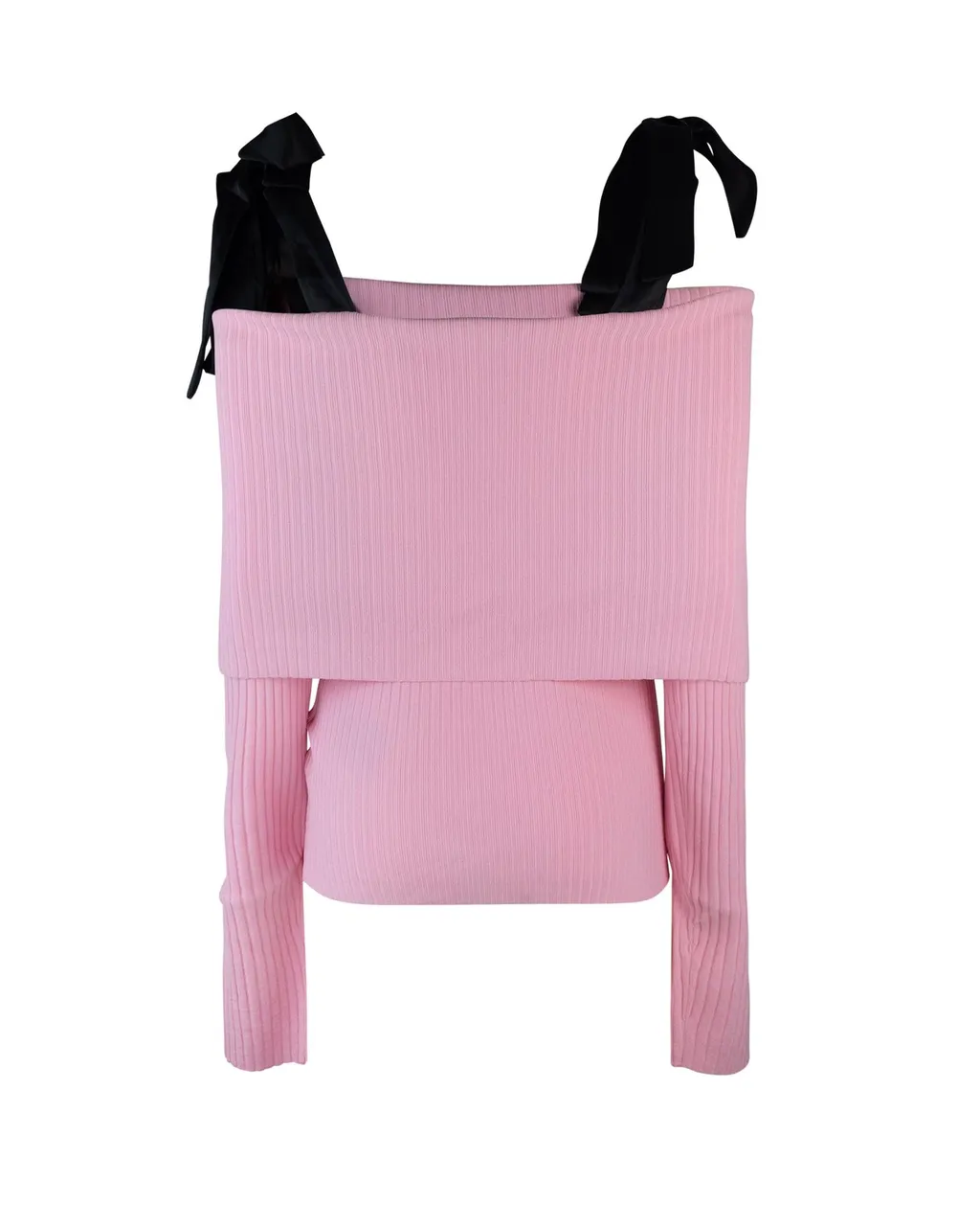 Rotate Off Shoulder Strap Knit Top