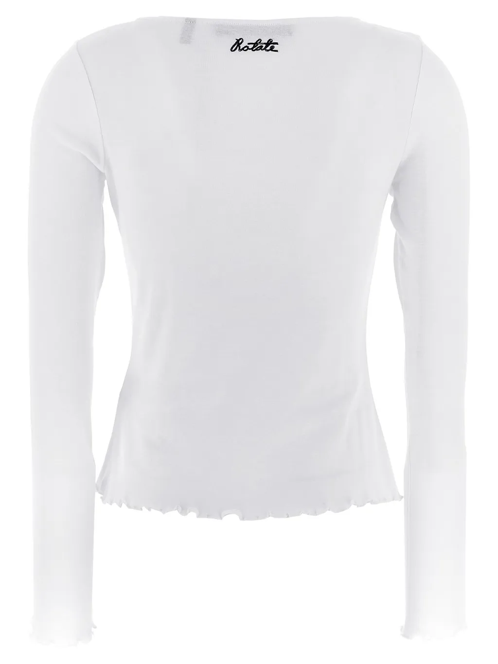 Rotate Buttoned Long Sleeve Top
