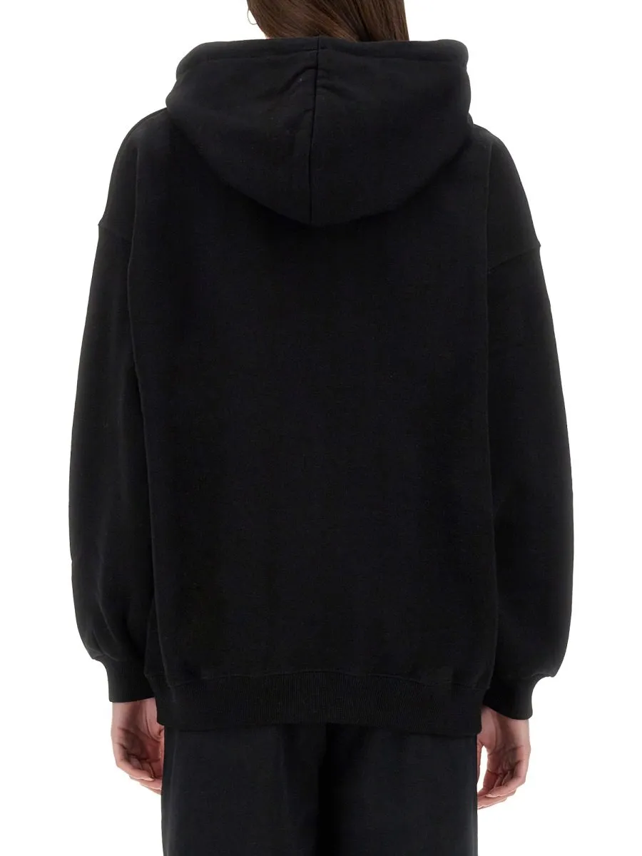 Rotate Logo Embroidered Drawstring Hoodie