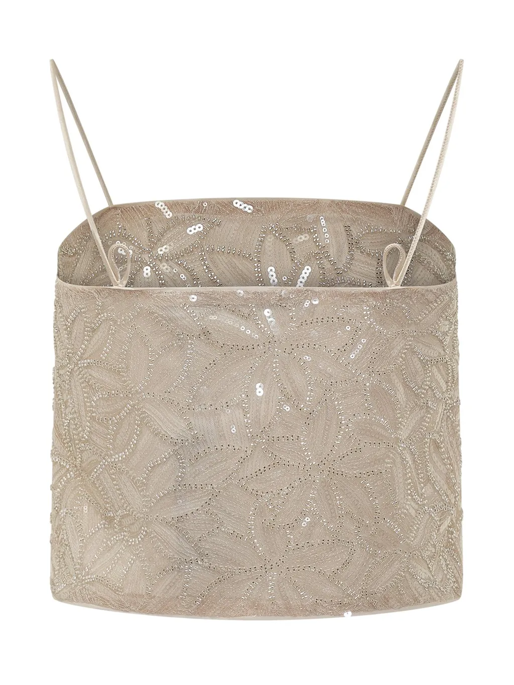 Rotate Sequin Embellished Square Neck Top