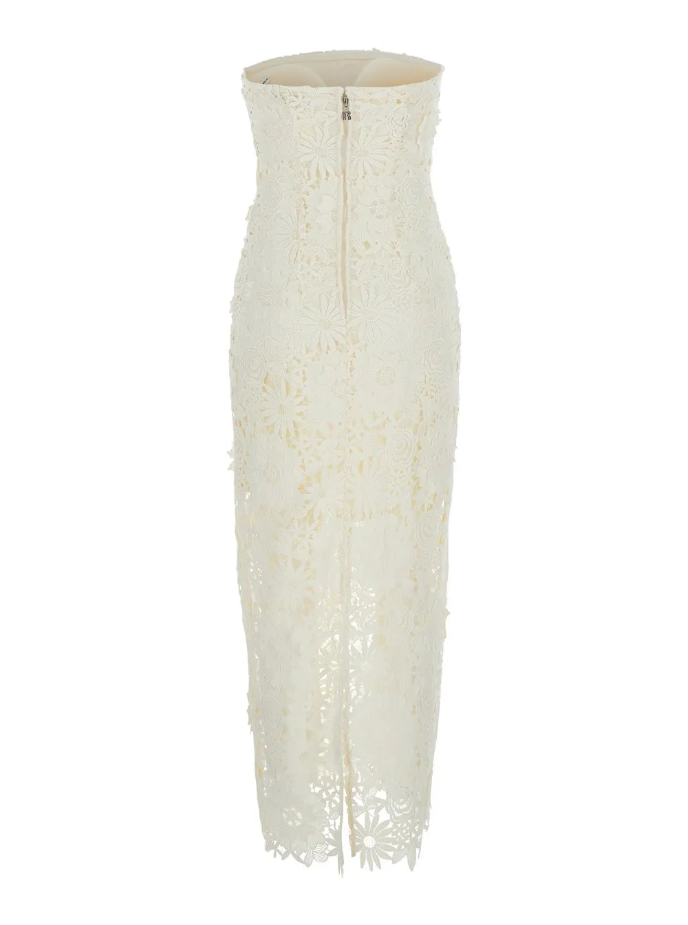 Rotate Long Dress With Lace Back Slit