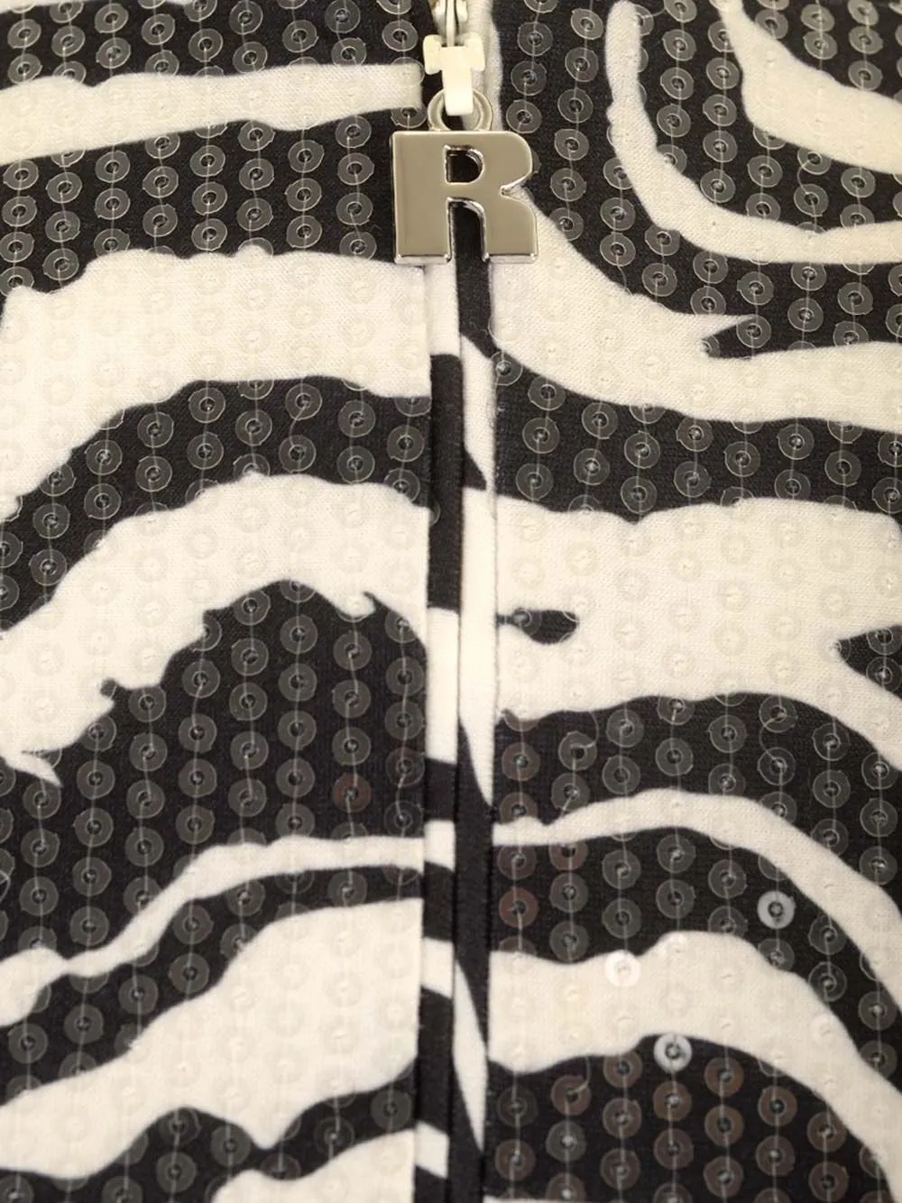 Rotate By Birger Christensen Sleeveless Sequined Zebra Dress