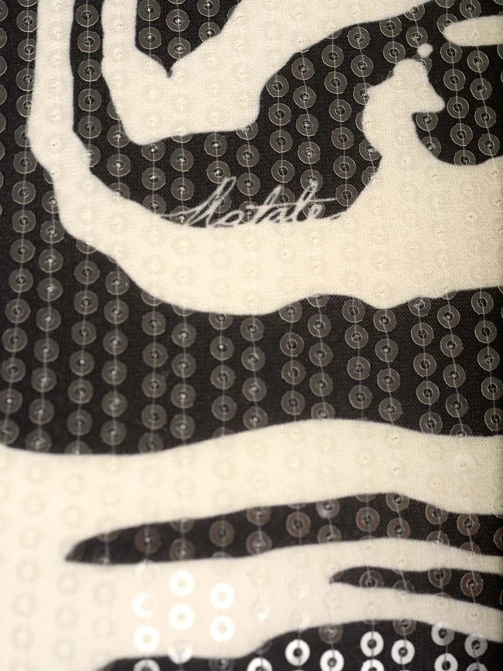 Rotate By Birger Christensen Sleeveless Sequined Zebra Dress