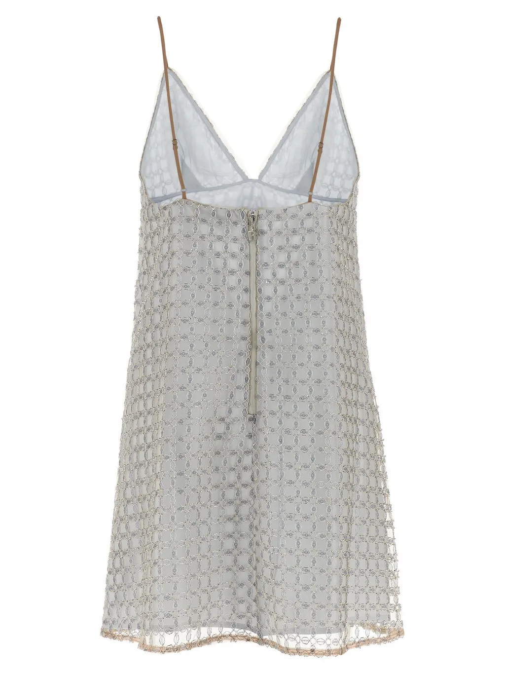 Rotate Beaded A-Line Mini Dress