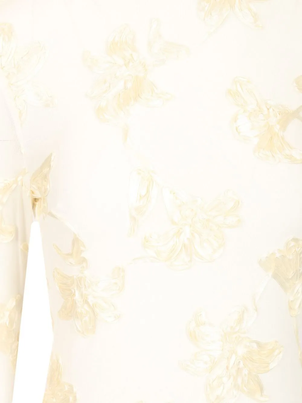 Rotate Flower Mesh Mini Dress