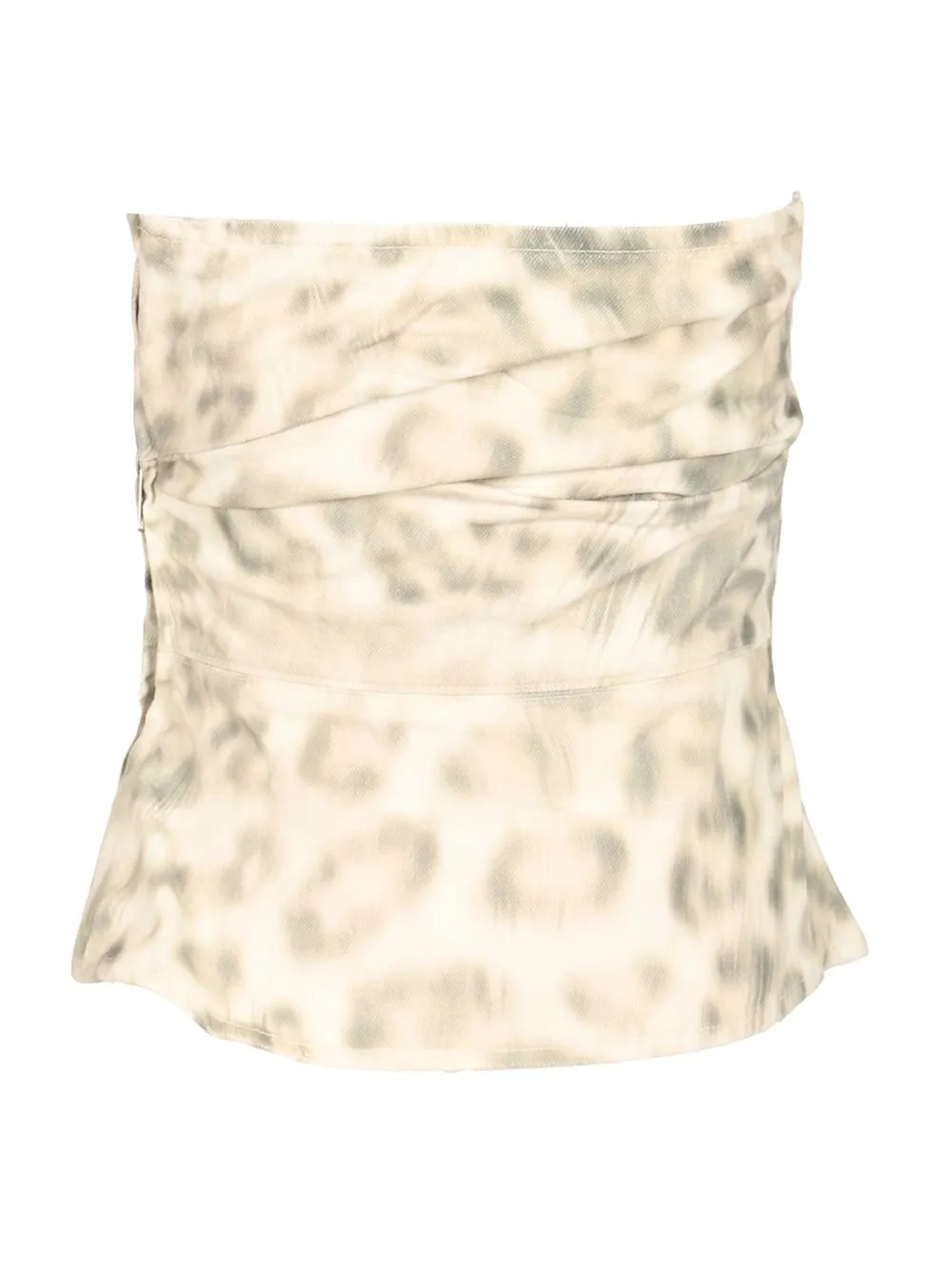 Rotate Printed Denim Top