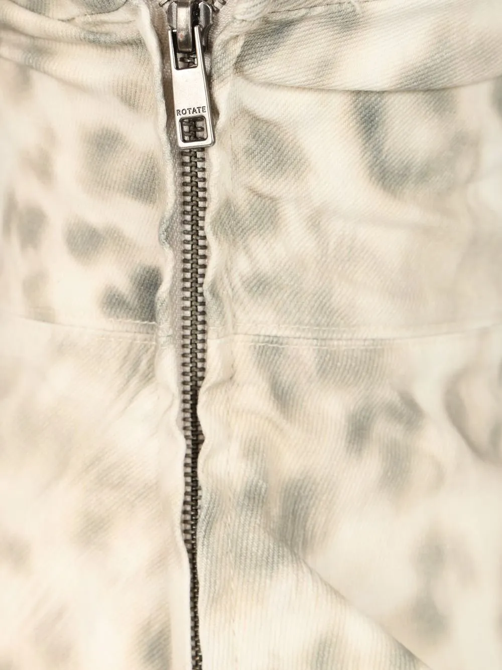 Rotate Printed Denim Top