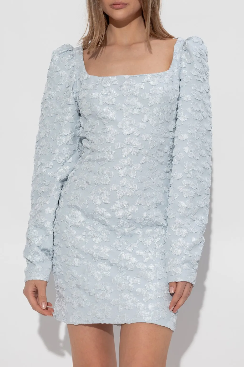 Rotate Long Sleeve Textured Dress