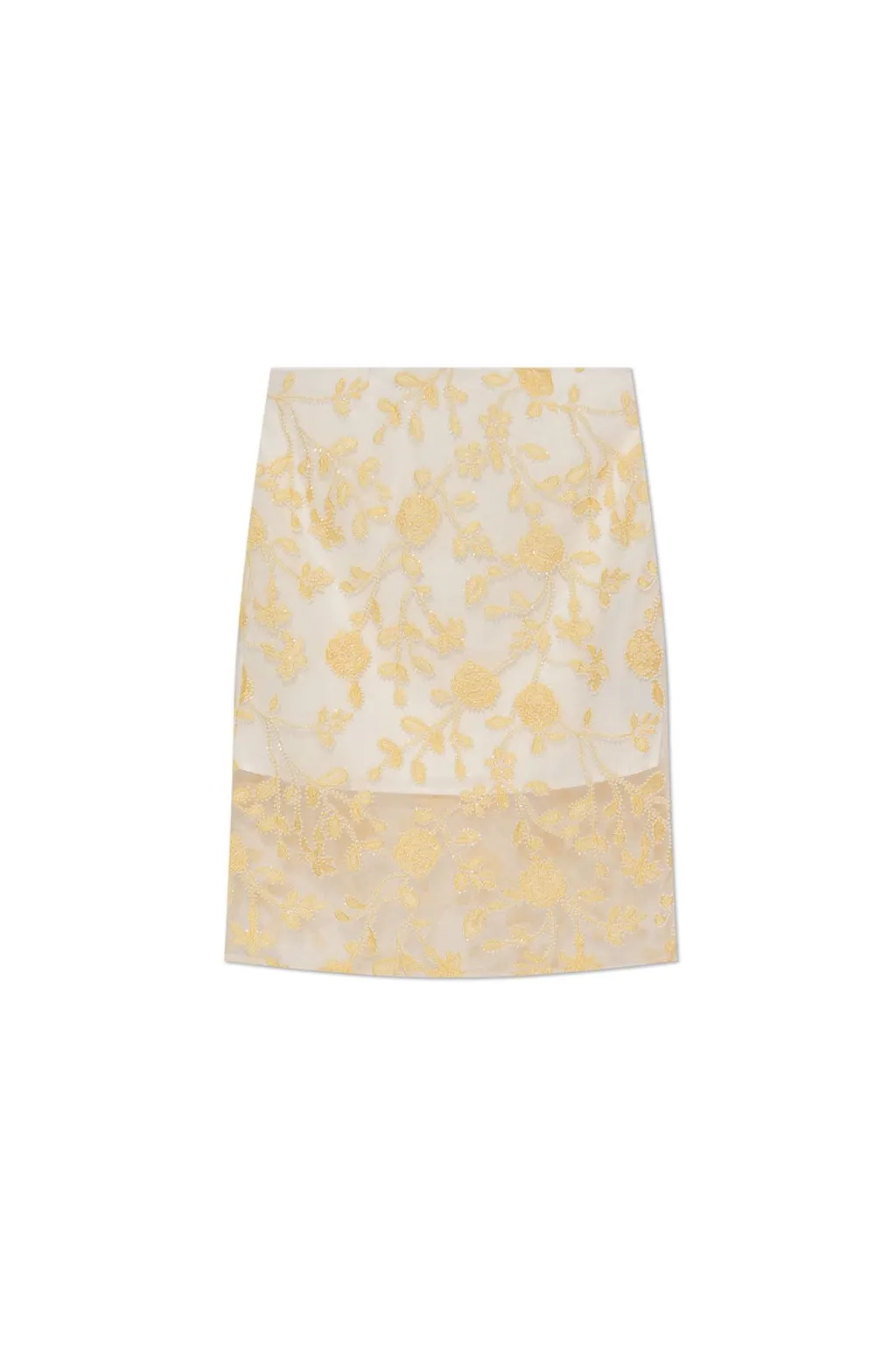 Rotate Skirt With Glittering Appliques